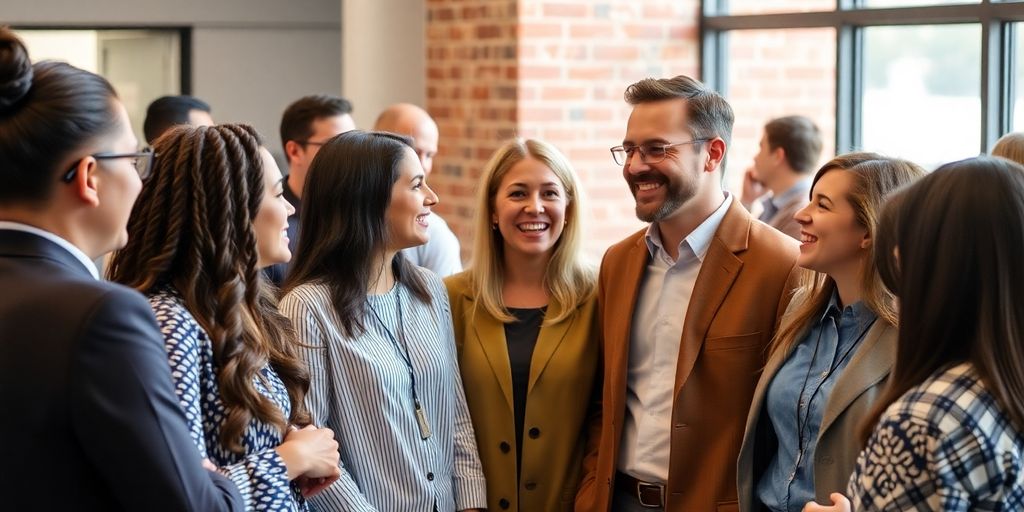 People engaged in conversation, emphasizing connection and friendship.